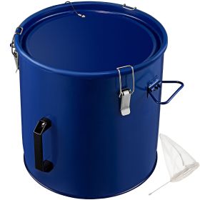 VEVOR Fryer Grease Bucket 10 Gal Oil Disposal Caddy Steel Fryer Oil Bucket w/Rust-proof Coating 37.9L Oil Transport Container w/Lid & Lock Clips